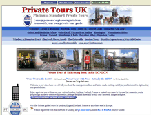 Tablet Screenshot of privatetoursuk.com